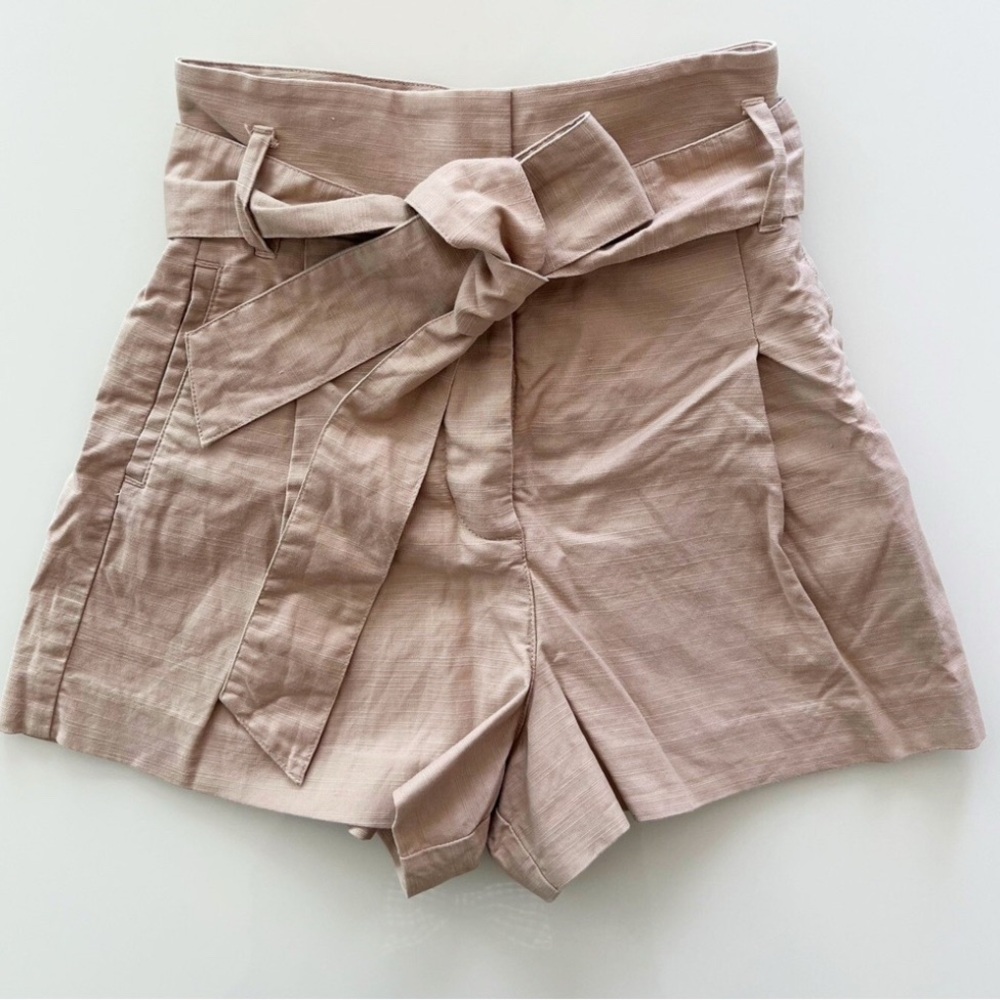 Aritzia Wilfred High Waist Linen Shorts Size 4